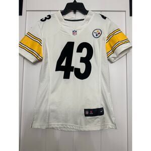 Pittsburg Steelers #43 Troy Pomalahu NFL On Field Youth Jersey sz M